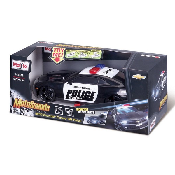 Продукт MAISTO MotoSounds - Кола Chevrolet Camaro SS (Police) 2010 1:24  - 0 - BG Hlapeta